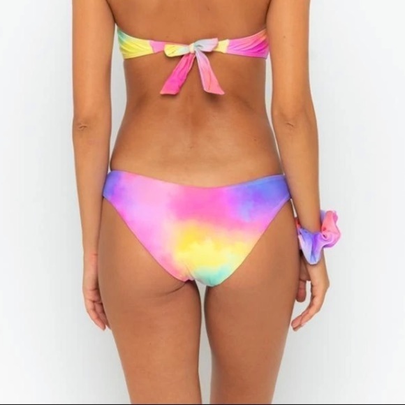 INFAMOUS SWIM Radar Bikini Bottoms Rainbow X-Small - Picture 3 of 7